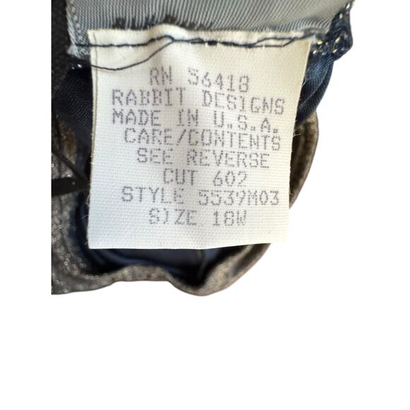 Rabbit Rabbit Rabbit Ladies Sparkly Night Out Gold Black Pants Size 18W Formal - Picture 7 of 10